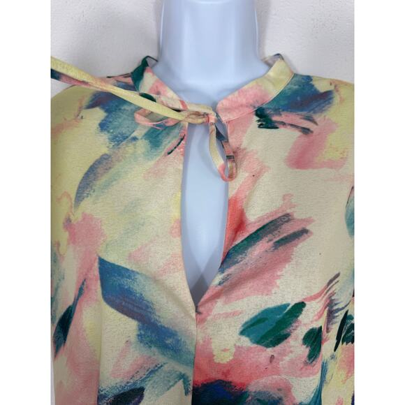 Laundry by Shelli Segal Abstract Watercolor Dress Size 14 - Picture 2 of 7